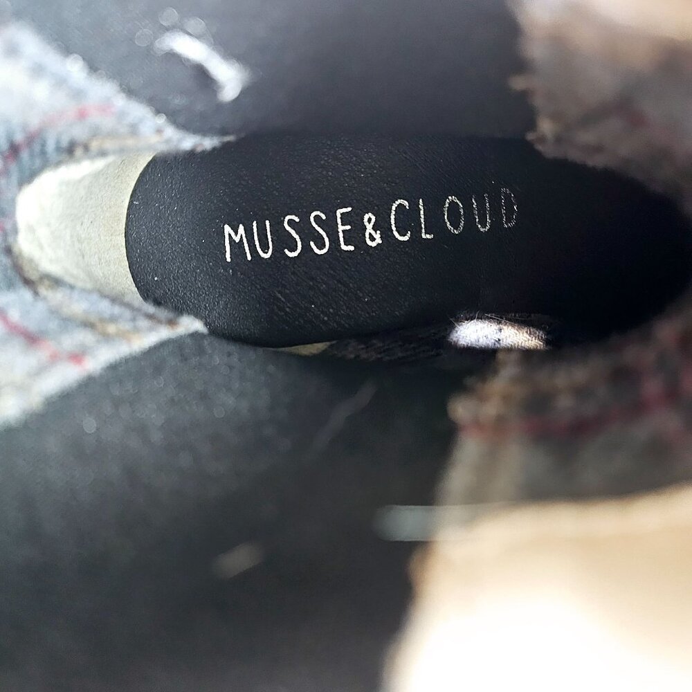 Musse & Cloud White & Black Chelsea Biena Ankle-Boots, Made in Spain, Sz 10 - Picture 6 of 8